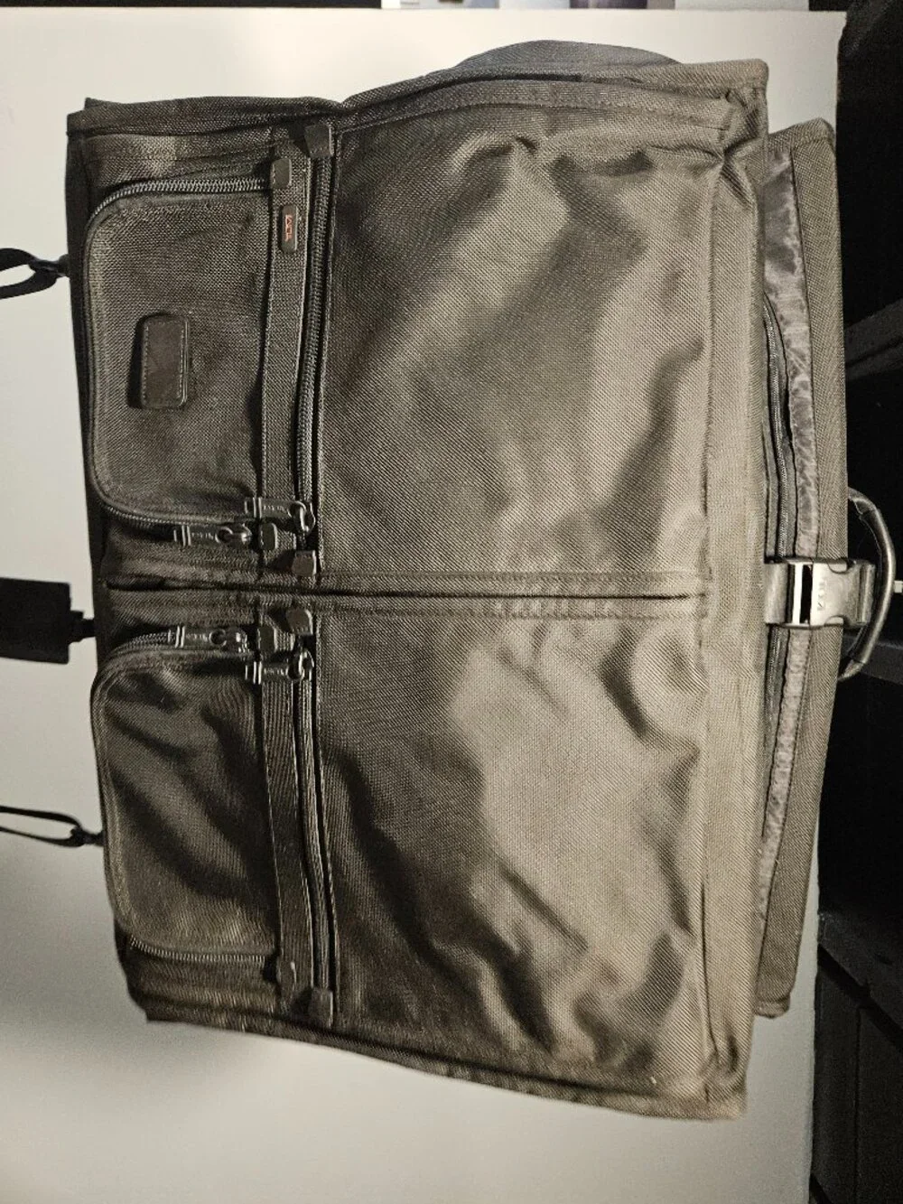Tumi Tri-Fold Carry-On Suit Bag Travel Garment Bag, Nylon Black